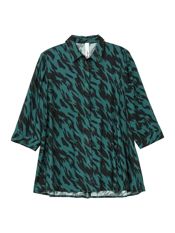 SHEEGO SHEEGO Bluza  petrol / črna