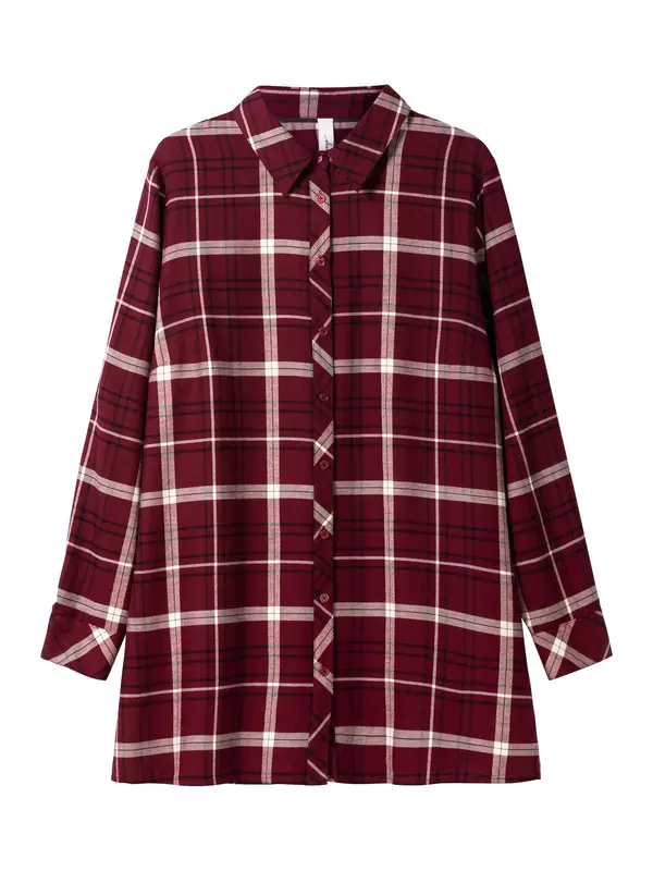 SHEEGO SHEEGO Bluza  siva / vinsko rdeča
