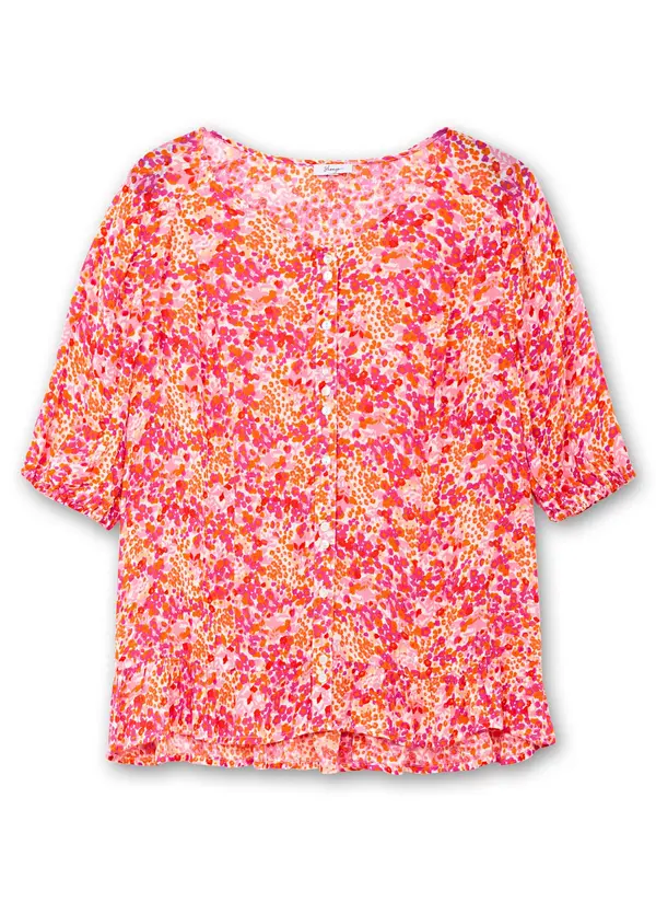 SHEEGO SHEEGO Bluza  svetlo bež / oranžna / roza / rosé