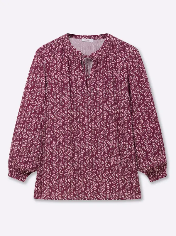SHEEGO SHEEGO Bluza  vinsko rdeča / bela