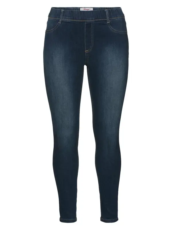 SHEEGO SHEEGO Jeans pajkice  temno modra