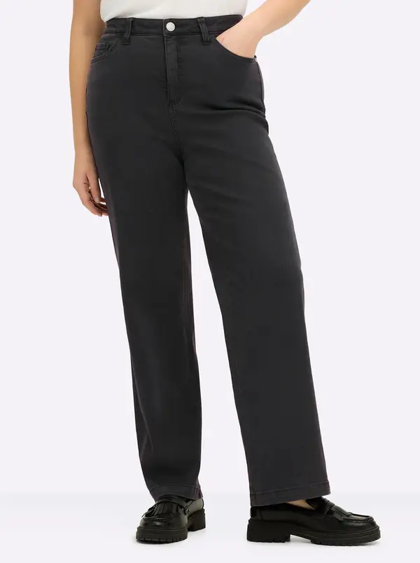 SHEEGO SHEEGO Kavbojke  črn denim