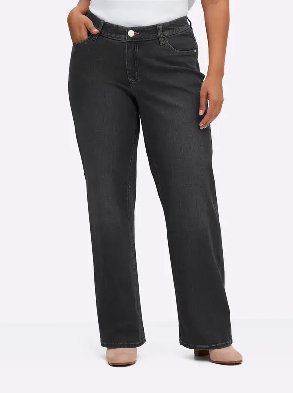 SHEEGO SHEEGO Kavbojke  črn denim