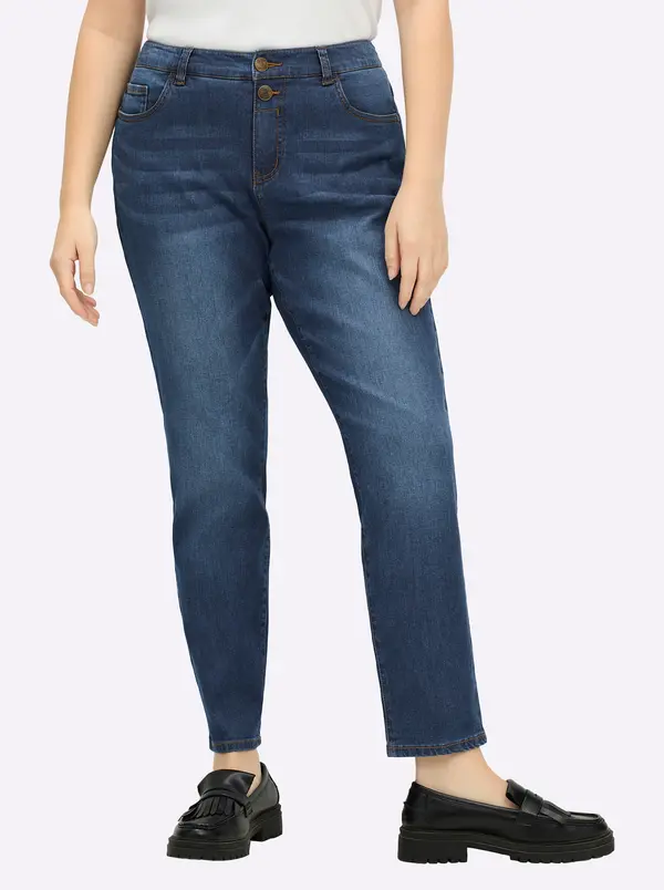 SHEEGO SHEEGO Kavbojke  moder denim