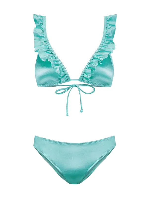 Shiwi Shiwi Bikini 'Bobby'  turkizna / petrol / bela