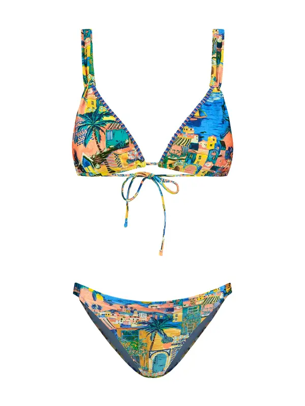 Shiwi Shiwi Bikini  modra / temno rumena / zelena / korala