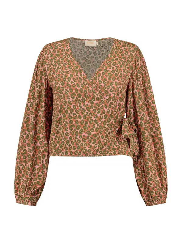 Shiwi Shiwi Bluza 'CAPRI'  oliva / jastog / svetlo roza