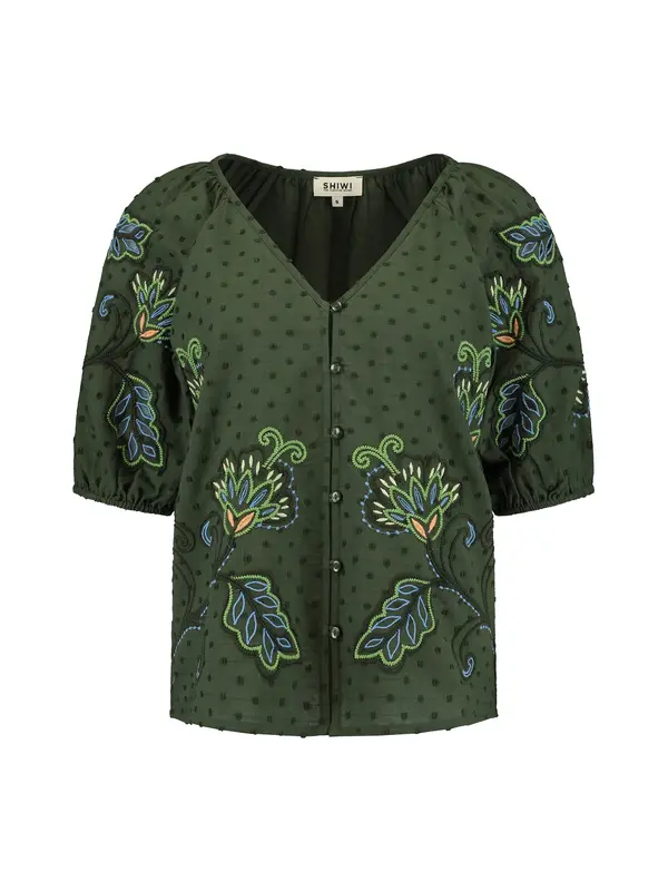 Shiwi Shiwi Bluza 'Erin Dobby'  kraljevo modra / svetlo zelena / temno zelena / marelica