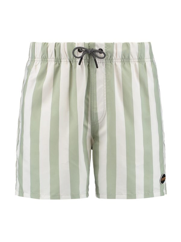 Shiwi Shiwi Kratke kopalne hlače  zelena / bela