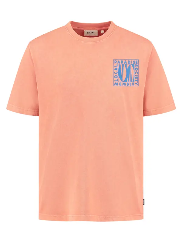 Shiwi Shiwi Majica 'Finn Paradise Block'  modra / oranžna