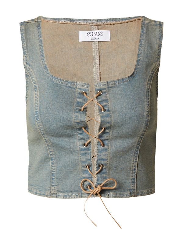 SHYX SHYX Top 'Iris'  bež / moder denim