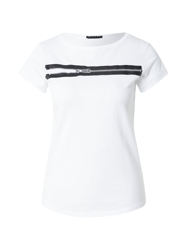 Sisley Sisley Majica  siva / antracit / bela