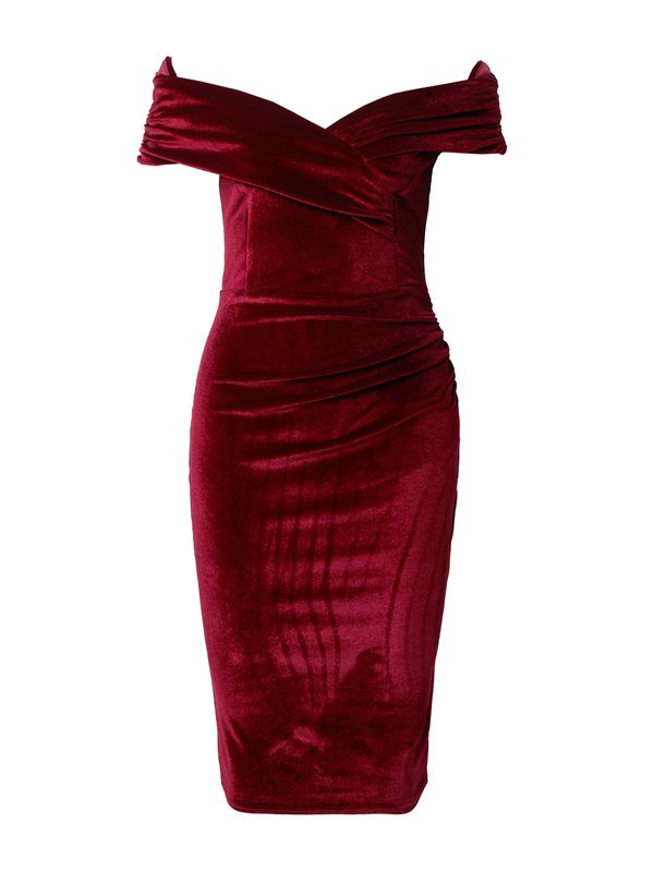Sistaglam Sistaglam Koktejl obleka 'MYLO'  rdeče vijolična