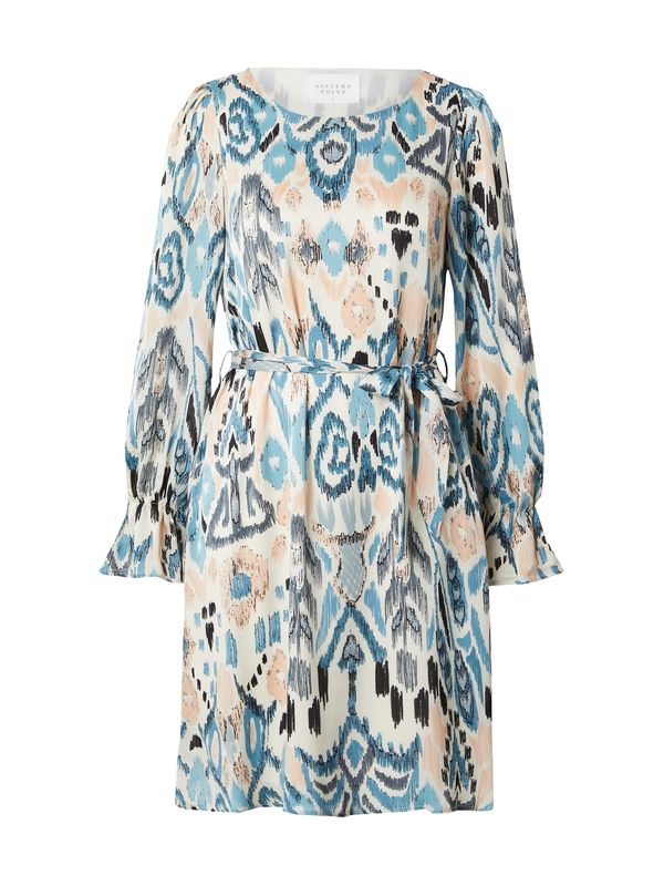 SISTERS POINT SISTERS POINT Obleka 'NOKI-DR27'  kremna / cijansko modra / črna