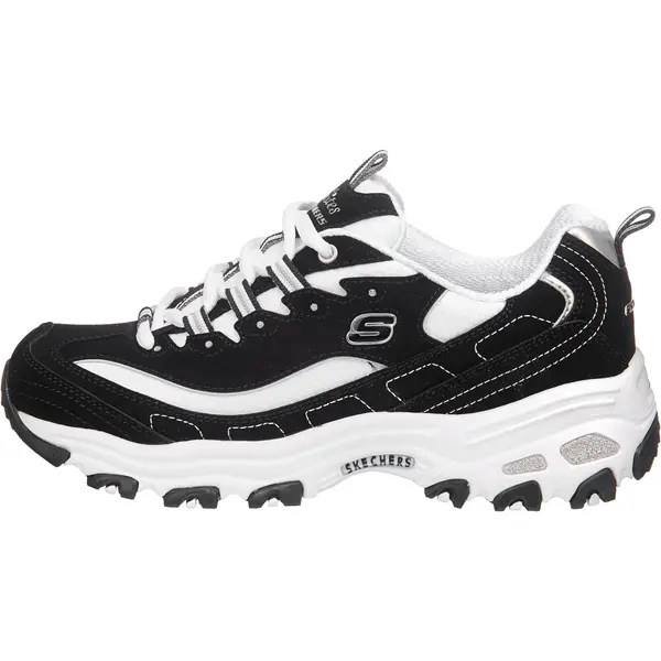 SKECHERS SKECHERS Čevlji na vezalke 'Biggest Fan'  črna / bela
