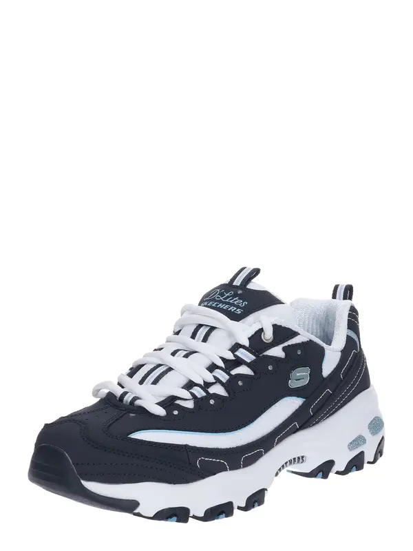 SKECHERS SKECHERS Čevlji na vezalke 'D'Lites Biggest Fan'  mornarska / svetlo modra / bela