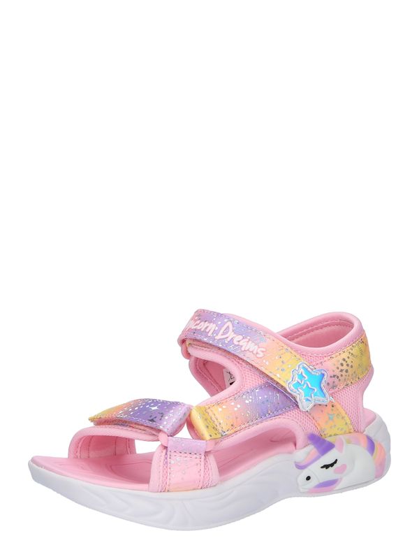 Skechers Kids Skechers Kids Sandali 'Unicorn Dreams'  svetlo modra / rumena / temno liila / svetlo roza