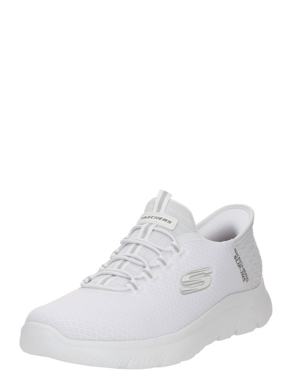 SKECHERS SKECHERS Natikač  siva / črna / bela