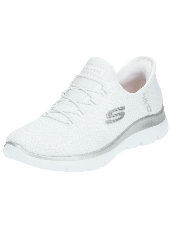 SKECHERS SKECHERS Natikač 'Summits- Diamond Dream'  srebrna / bela