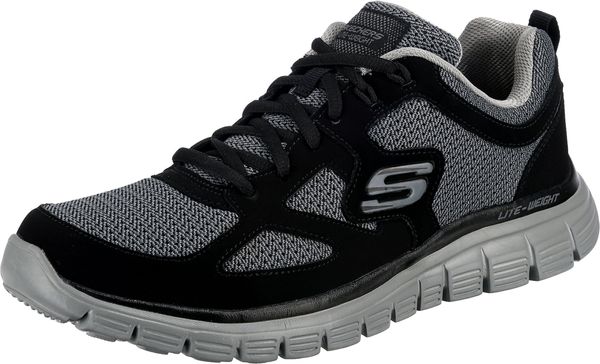 SKECHERS SKECHERS Nizke superge 'BURNS - AGOURA'  pegasto siva / črna