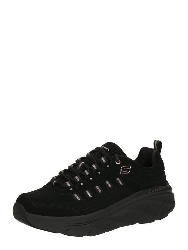 SKECHERS SKECHERS Nizke superge 'D'LUX WALKER 2.0'  črna / srebrna