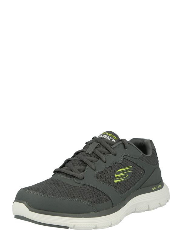 SKECHERS SKECHERS Nizke superge 'Flex Advantage 4.0'  antracit / neonsko zelena