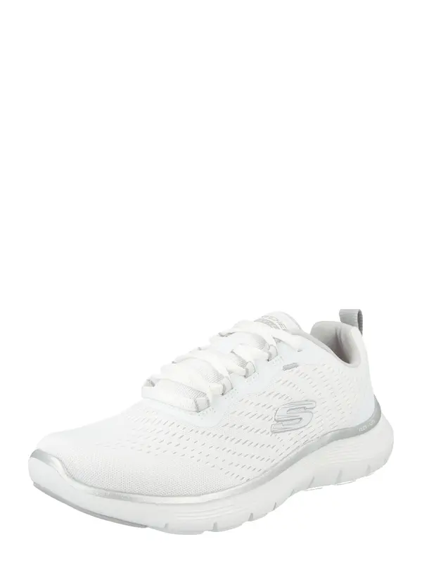 SKECHERS SKECHERS Nizke superge 'FLEX APPEAL 5.0'  srebrna / bela