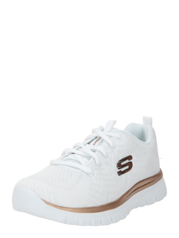 SKECHERS SKECHERS Nizke superge 'Graceful Get Connected'  črna / bela