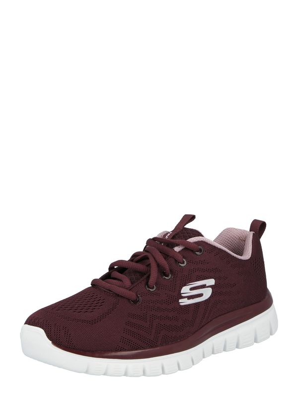 SKECHERS SKECHERS Nizke superge 'Graceful Get Connected'  mauve / vinsko rdeča / bela