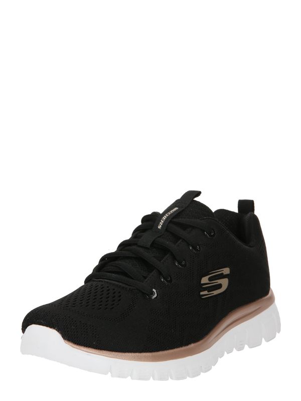 SKECHERS SKECHERS Nizke superge 'Graceful Get Connected'  pesek / črna