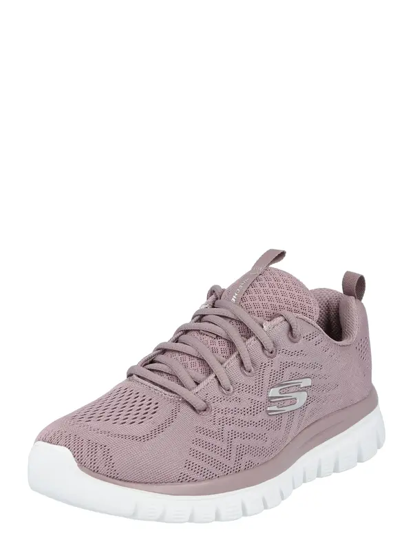 SKECHERS SKECHERS Nizke superge 'Graceful Get Connected'  sivka / srebrna