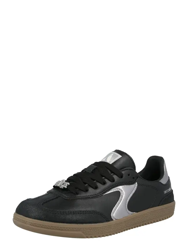 SKECHERS SKECHERS Nizke superge 'HOTSHOT-COOL GLOW'  črna / srebrna