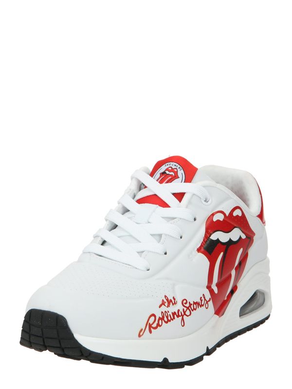 SKECHERS SKECHERS Nizke superge 'Rolling Stones Lick'  rdeča / črna / off-bela