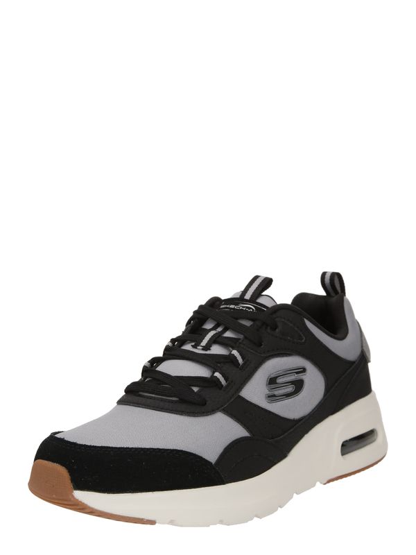 SKECHERS SKECHERS Nizke superge 'SKECH-AIR COURT - YATTON'  siva / črna