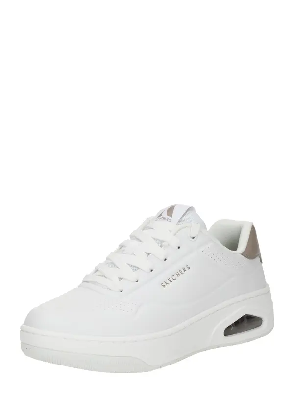 SKECHERS SKECHERS Nizke superge 'UNO COURT - FAST BREAK'  brokat / bela