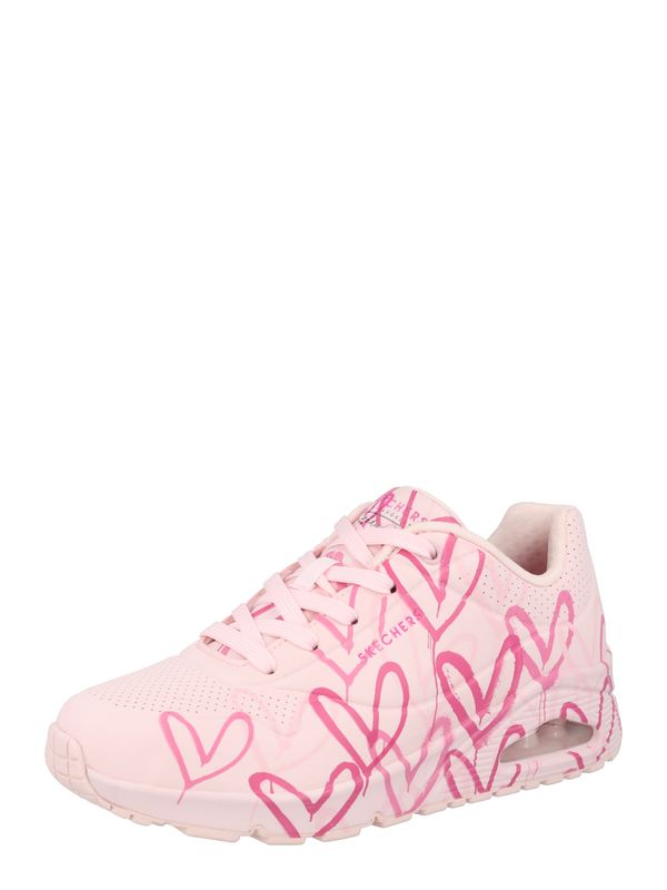 SKECHERS SKECHERS Nizke superge 'UNO-SPREAD THE LOVE'  fuksija / roza