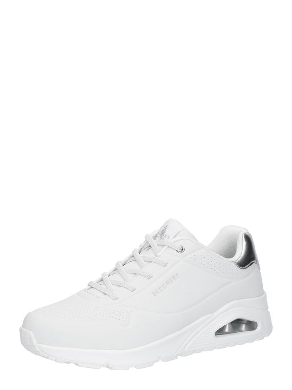 SKECHERS SKECHERS Nizke superge 'UNO'  srebrna / bela