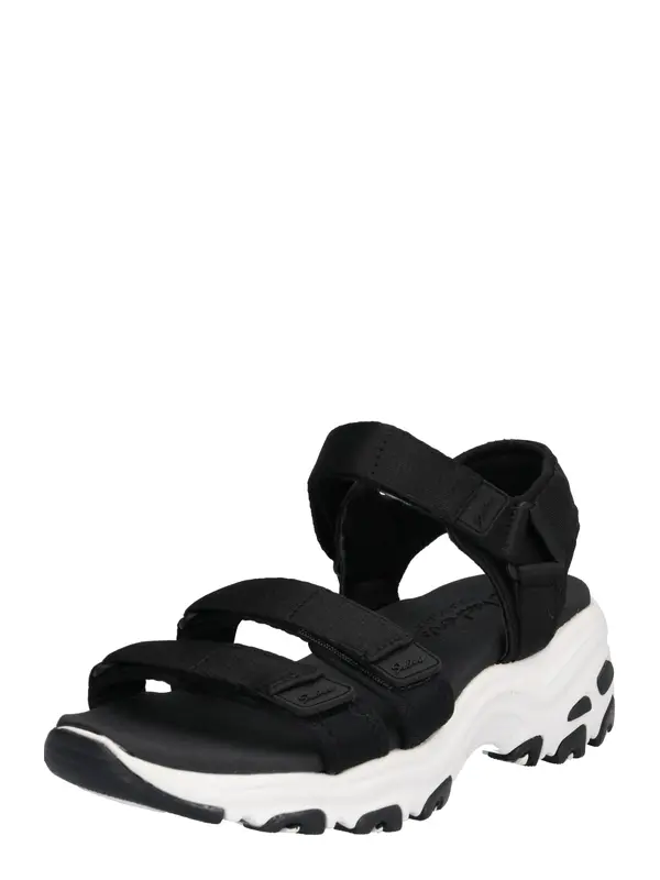 SKECHERS SKECHERS Pohodni sandali  črna / bela