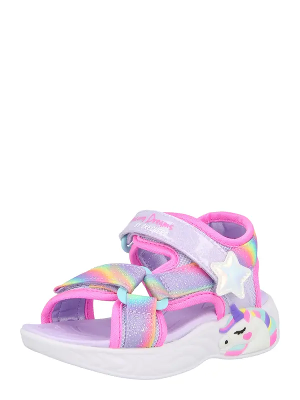 SKECHERS SKECHERS Sandali 'UNICORN DREAMS'  svetlo modra / sivka / oranžna / roza
