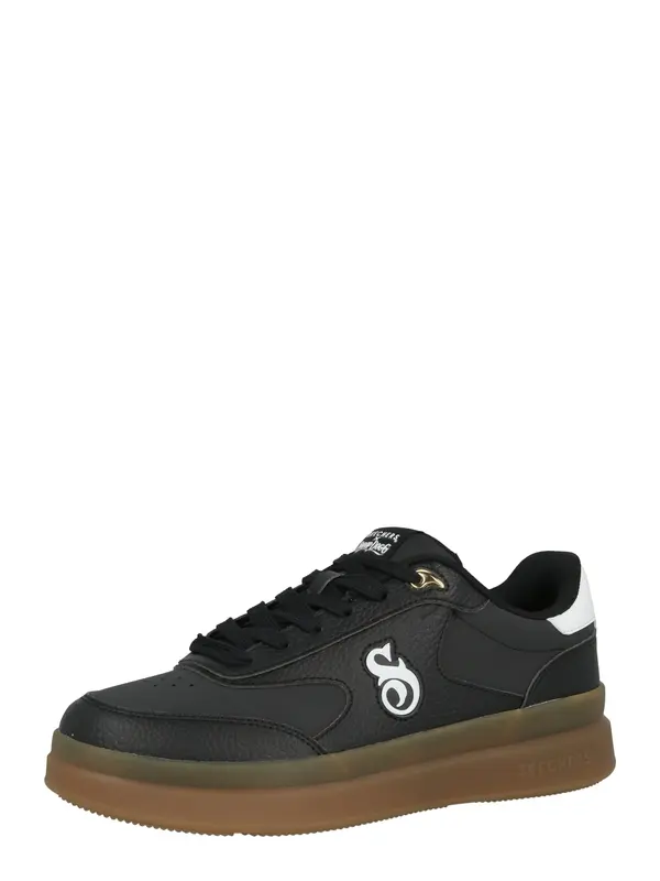 SKECHERS SKECHERS Športni čevelj 'Courtside - Cali Dudez'  črna / bela