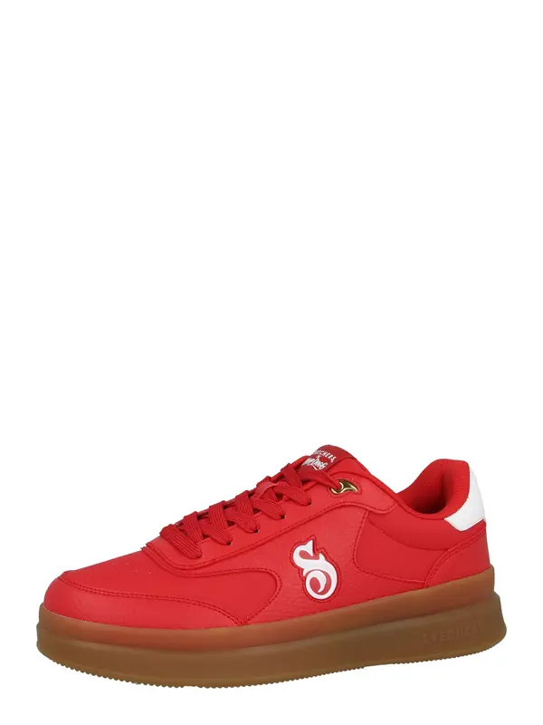 SKECHERS SKECHERS Športni čevelj 'Courtside - Cali Dudez'  rdeča / bela
