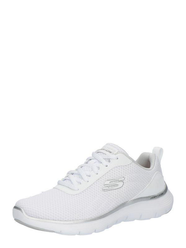 SKECHERS SKECHERS Športni čevelj 'FLEX APPEAL 5.0 - UPTAKE'  srebrna / bela