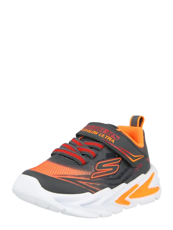 SKECHERS SKECHERS Superge 'FLEX-GLOW 4K'  antracit / oranžna / rdeča