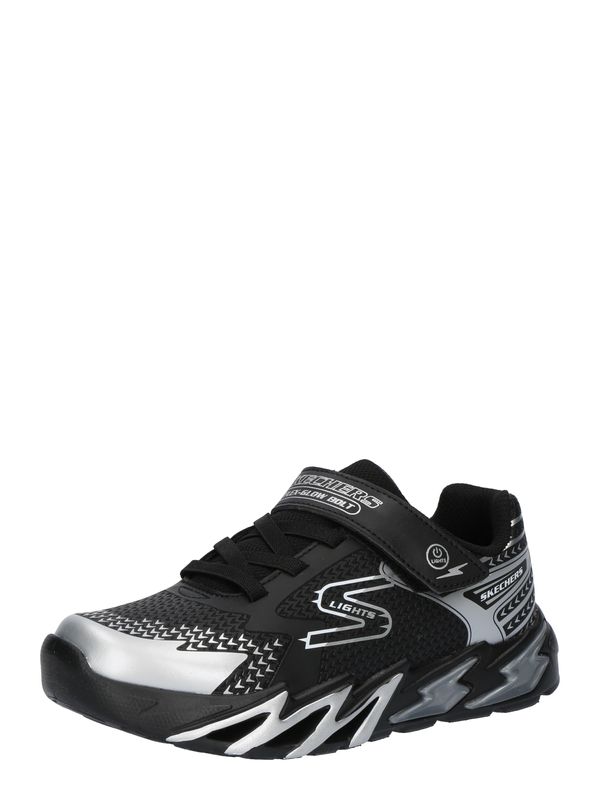 SKECHERS SKECHERS Superge 'FLEX-GLOW BOLT'  črna / srebrna