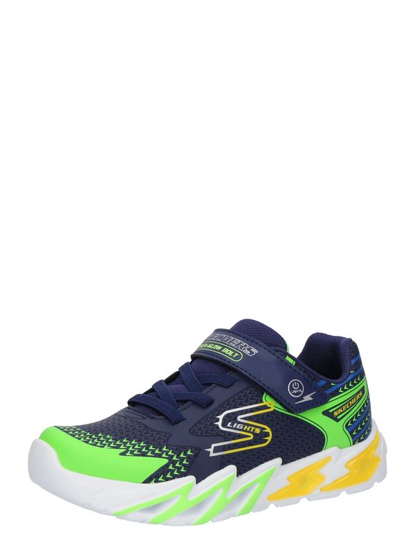 SKECHERS SKECHERS Superge 'FLEX-GLOW BOLT'  mornarska / rumena / zelena / bela