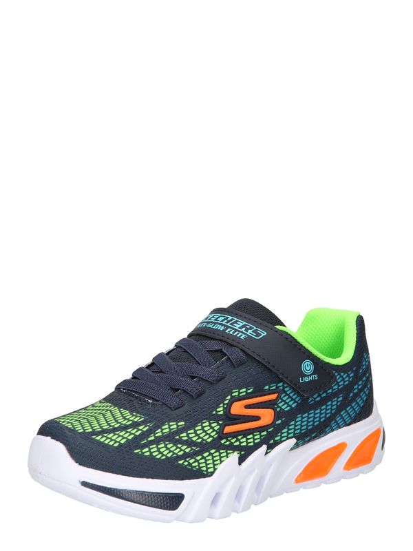 SKECHERS SKECHERS Superge 'Flex-Glow Elite - Vorlo'  turkizna / nočno modra / svetlo zelena / oranžna