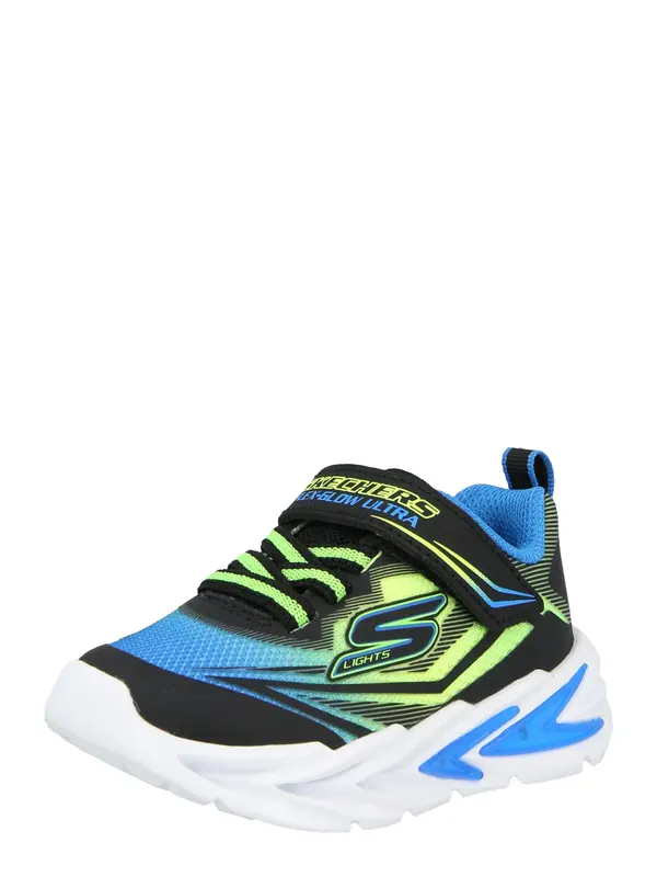 SKECHERS SKECHERS Superge 'FLEX-GLOW'  nebeško modra / neonsko rumena / črna