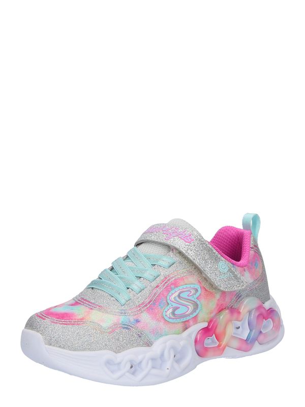 SKECHERS SKECHERS Superge 'INFINITE HEART LIGHTS - COLOR LOVIN'  modra / svetlo modra / roza / srebrna