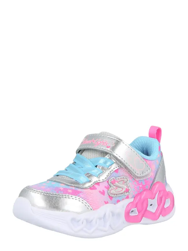 SKECHERS SKECHERS Superge 'INFINITE HEART LIGHTS - HEART'  svetlo modra / roza / srebrna