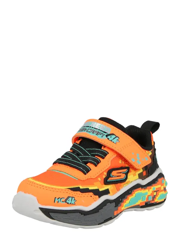 SKECHERS SKECHERS Superge 'MEGA SCENE'  turkizna / rumena / oranžna / črna
